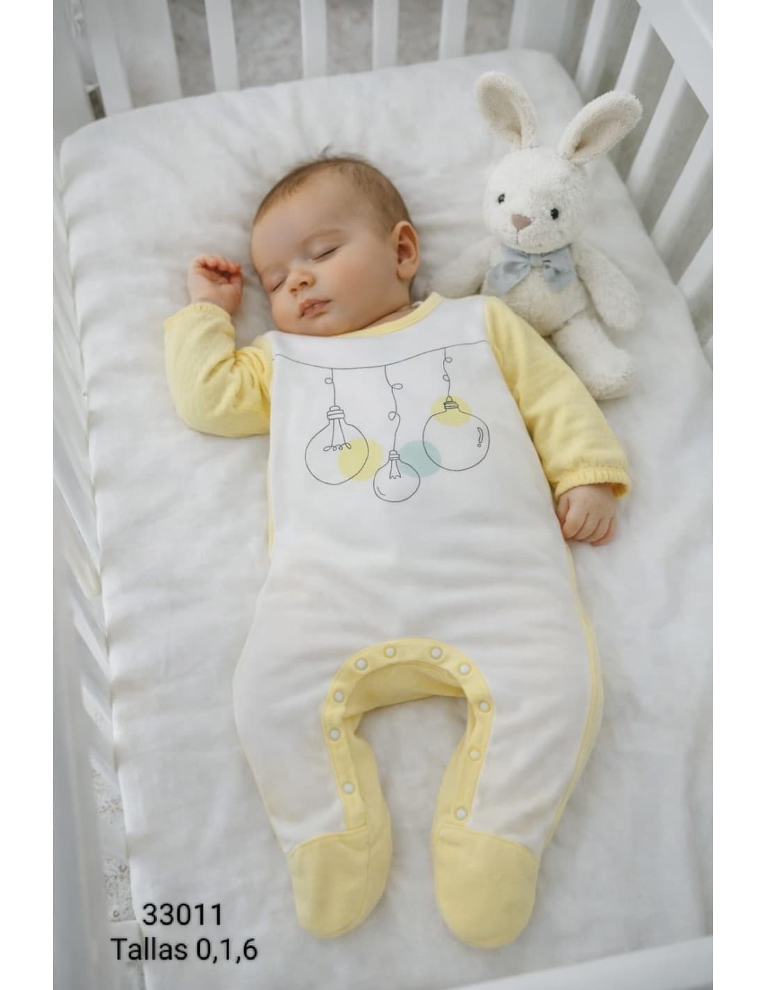 Pelele bebé manga larga CALAMARO bombillas 621033011
