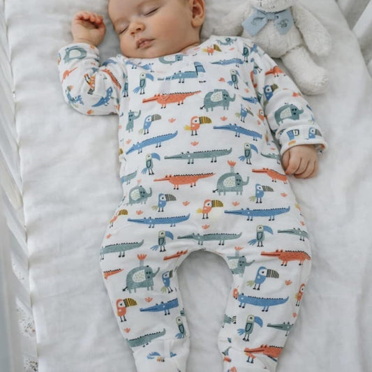 Pelele bebé manga larga CALAMARO 621033015 animalitos divertidos