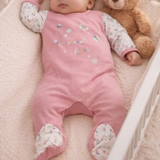 Pelele bebé niña manga larga algodón KINANIT – Suave y cómodo para dormir (521000079)