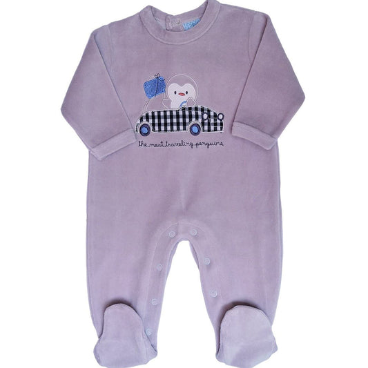 Pelele bebé terciopelo Muslher lila 521151602 Dulzura y confort para tu peque