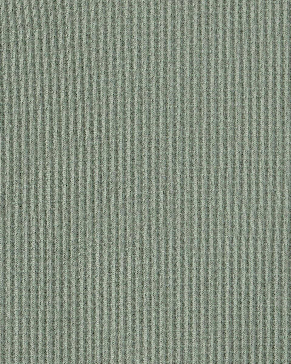 Pelele corto térmico, diseño liso verde
