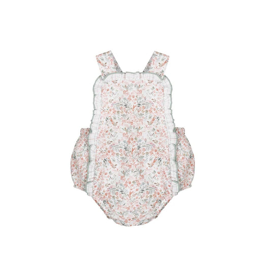 Peto bebé niña flores pastel con volantes Calamaro 621032546 – Dulce, ligero y muy combinable 🌸