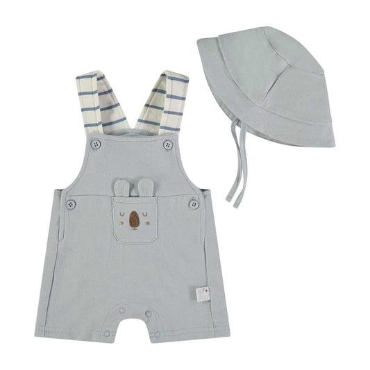 Peto de bebé con gorro a juego Babybol en azul suave 622060452