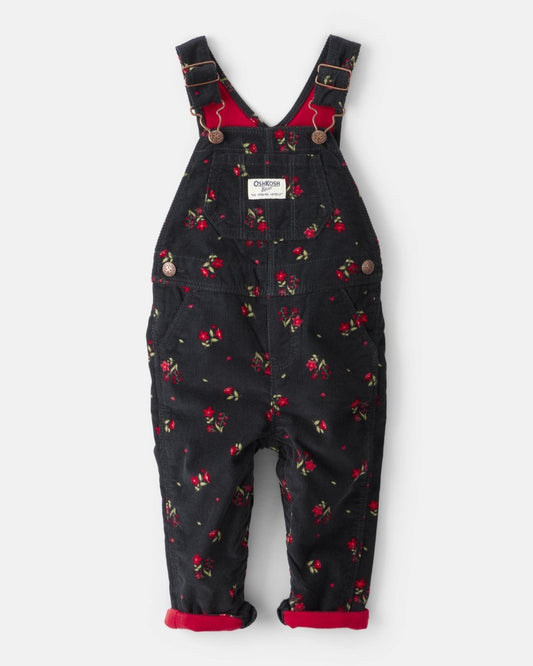 Peto de pana con estampado floral