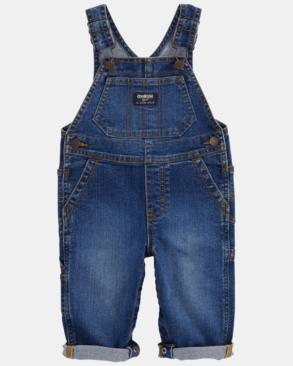 Peto denim clásico lavado oscuro