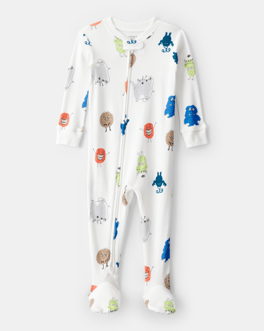 Pijama algodón con diseño monstruos