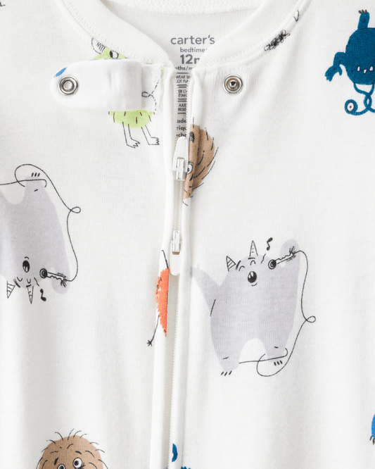 Pijama algodón con diseño monstruos