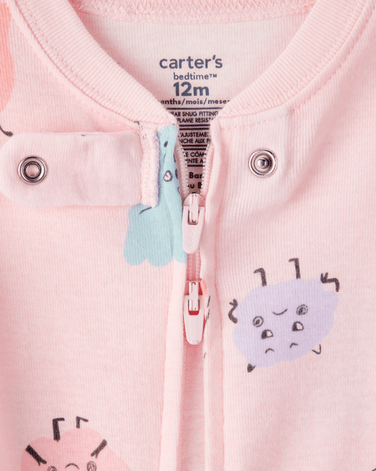 Pijama algodón con diseño monstruos