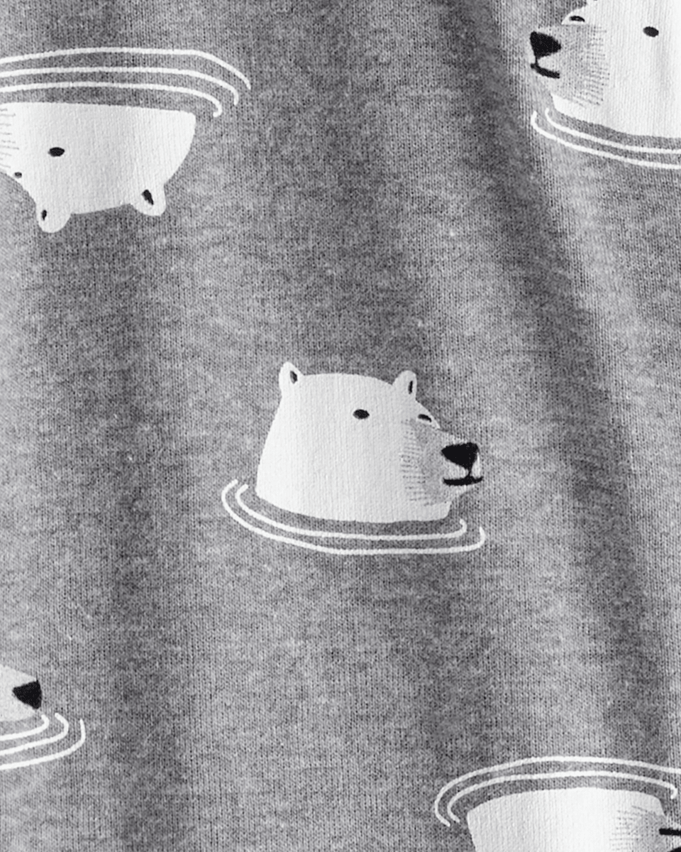 Pijama algodón con diseño oso polar