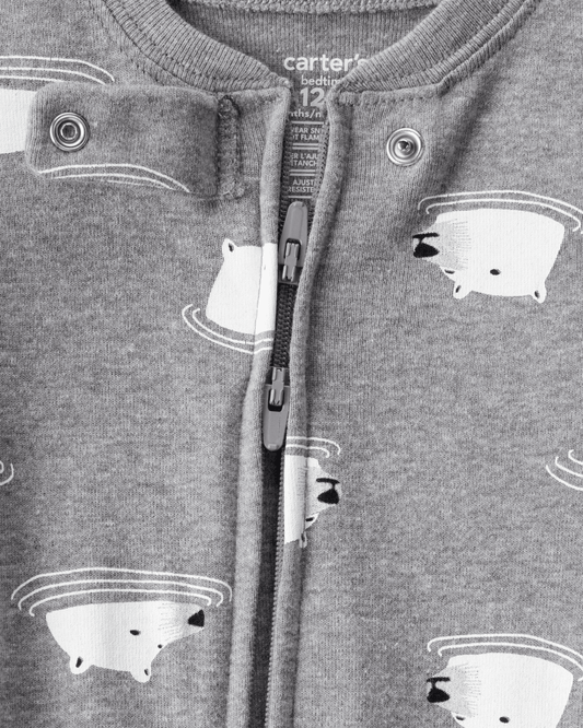 Pijama algodón con diseño oso polar