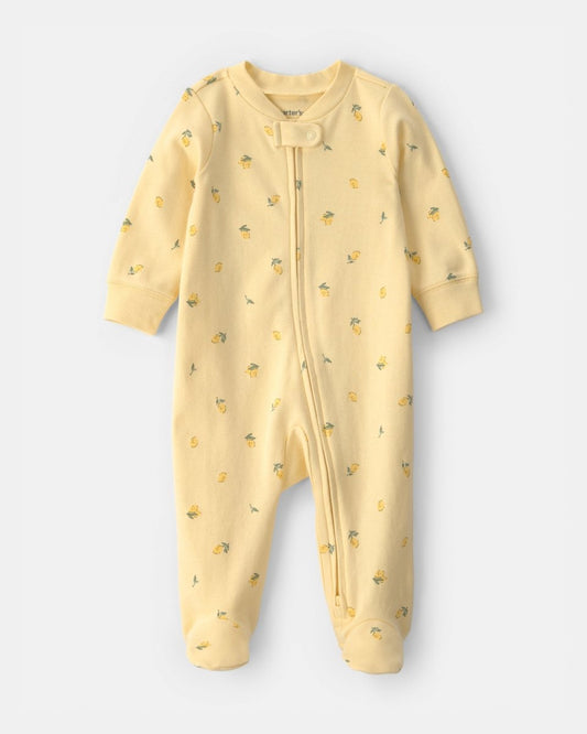 Pijama de algodón con estampado de limones