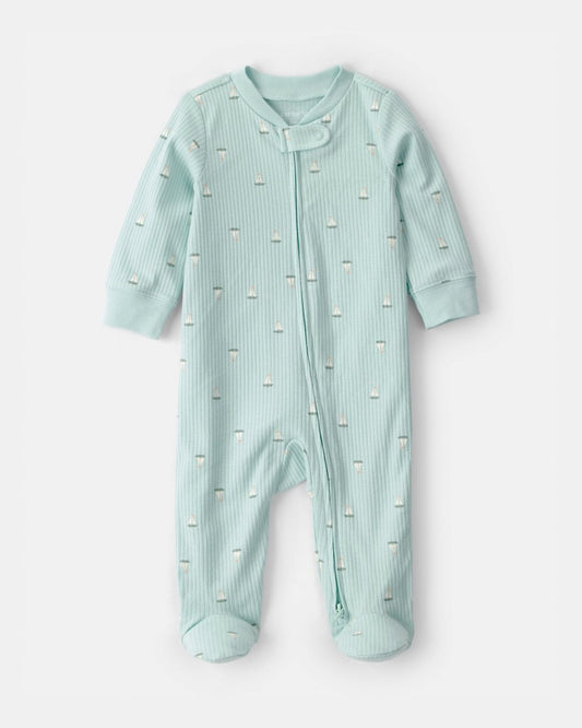 Pijama de algodón con estampado de veleros