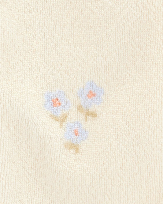 Pijama entero de rizo con cremallera y estampado floral