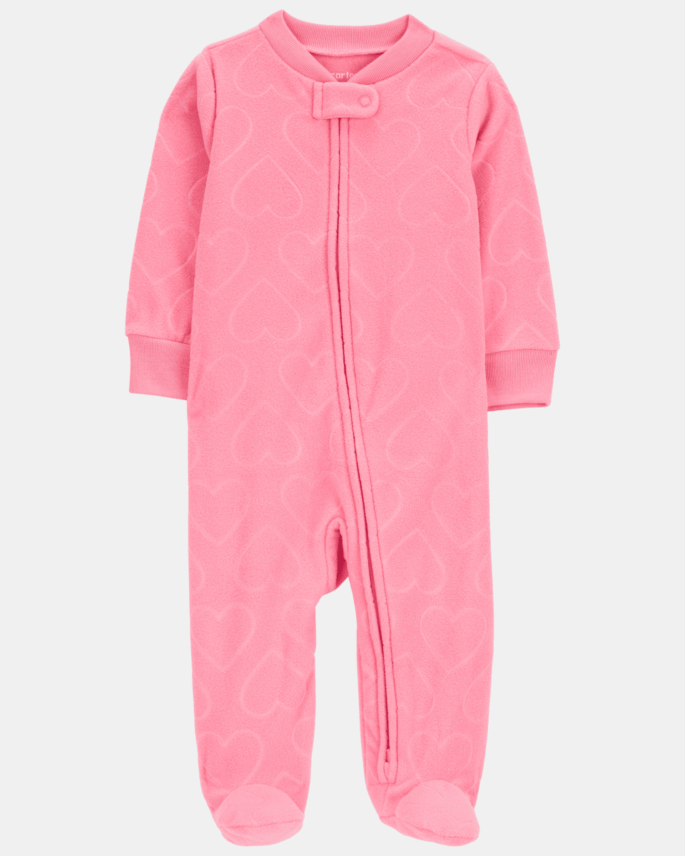 Pijama entero de micropolar diseño corazones