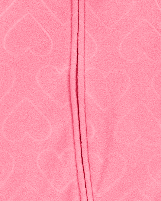 Pijama entero de micropolar diseño corazones