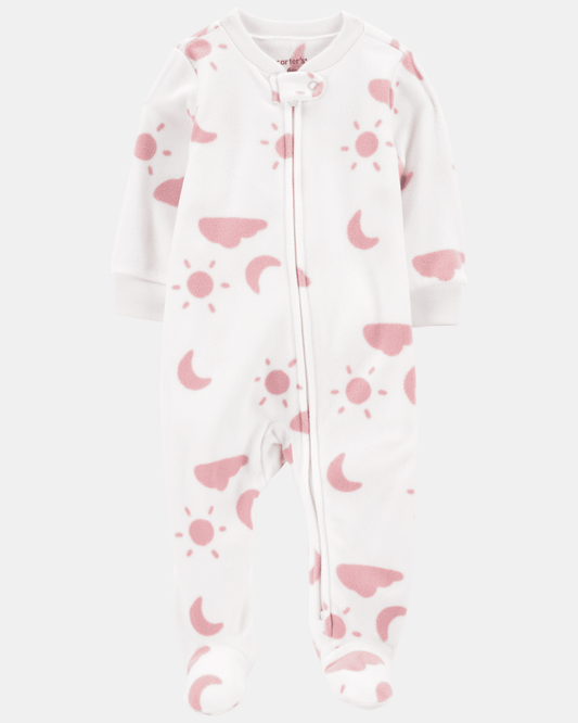 Pijama entero de micropolar diseño nubes