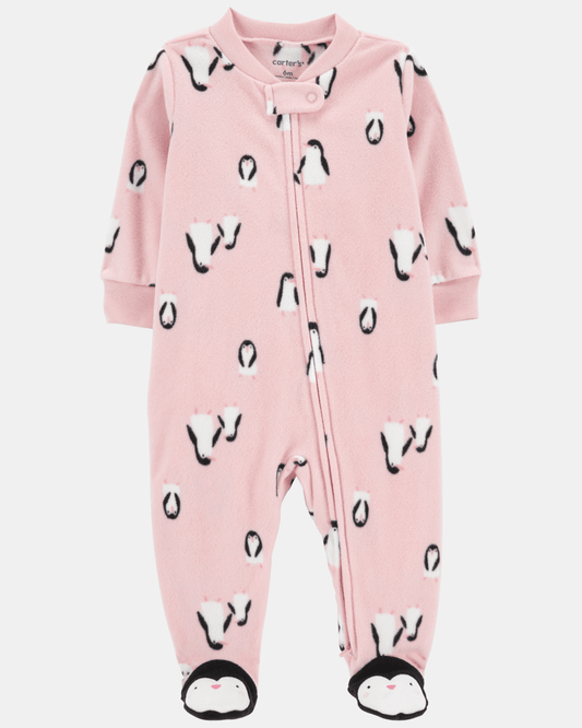 Pijama entero de micropolar diseño pingüinos