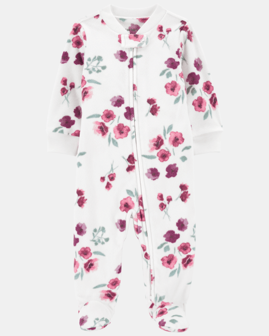 Pijama entero micropolar diseño floral