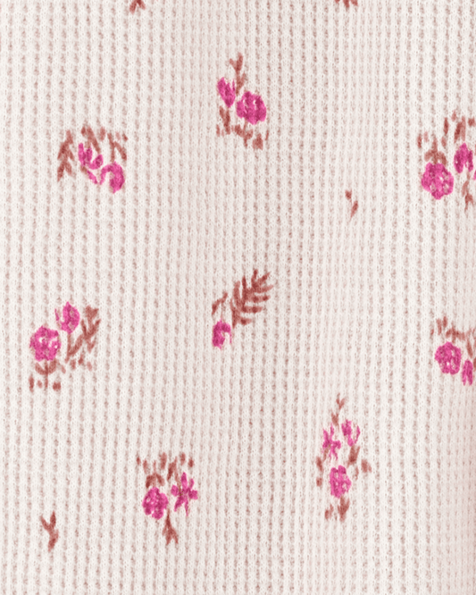 Pijama entero texturizado diseño floral