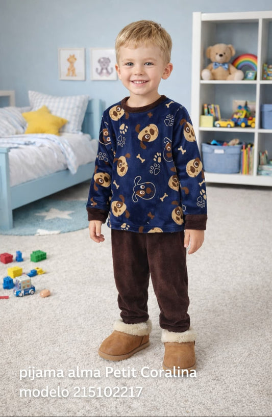 Pijama de mulher Kinanit 525100454 de elastano macio com estampado de coração