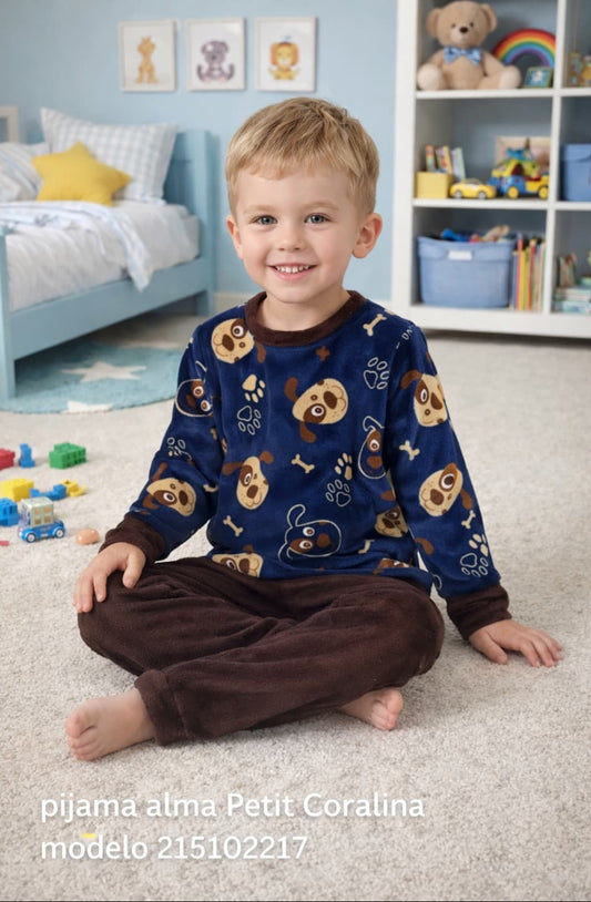 Pijama de mulher Kinanit 525100454 de elastano macio com estampado de coração