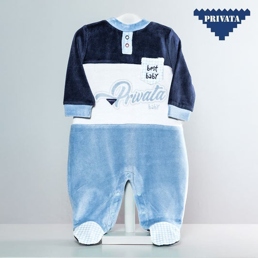 Pelele bebé tundosado manga larga Privata best baby PV25008