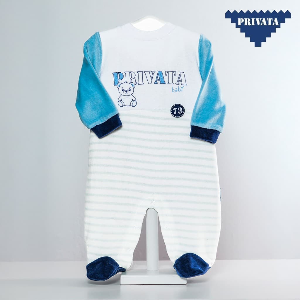 Pelele manga larga bebé tundosado Privata Osito PV25011