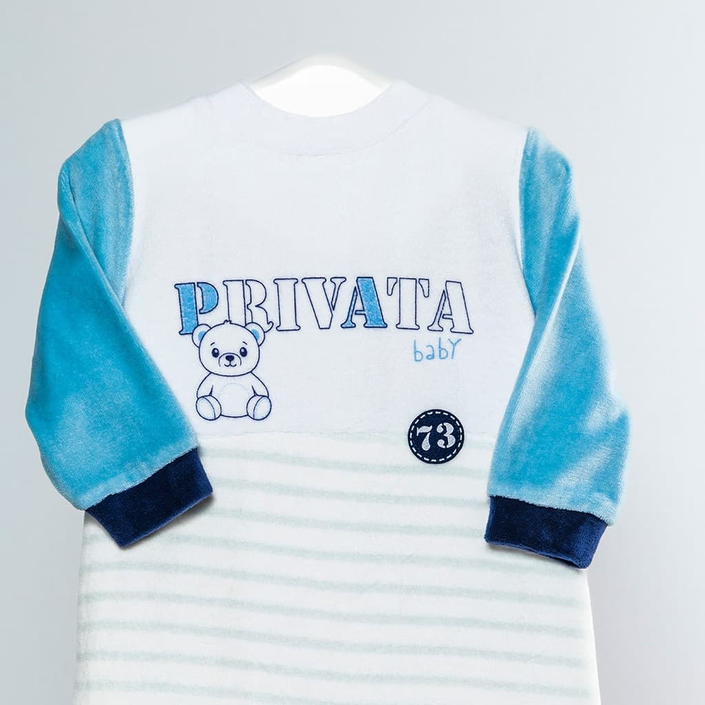 Pelele manga larga bebé tundosado Privata Osito PV25011