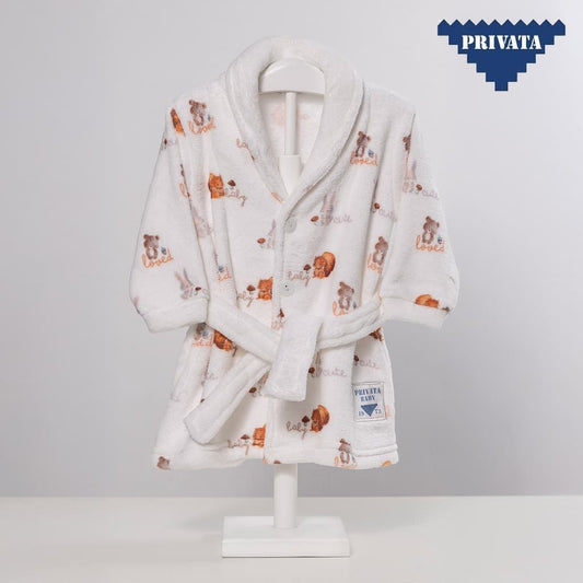 Bata Bebé Coralina Abotonada con Cinturón Privata PV25061