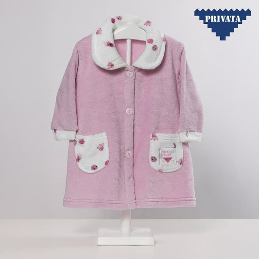 Bata Bebé Coralina Abotonada con Bolsillos Privata PV25067
