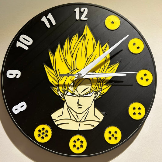 Reloj de pared estilo bola de dragón – Decoración personalizada 24 cm