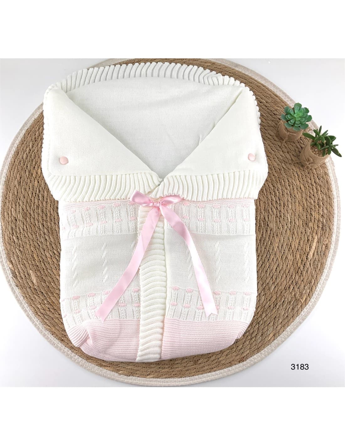 Veste tricotée avec nœud et fermeture éclair invisible LA CASITA DE PEPITO 2987/3187/2787/2587