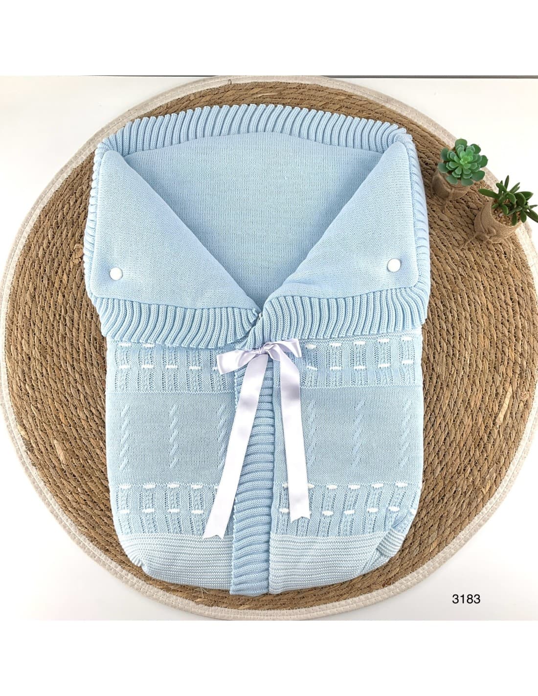 Veste tricotée avec nœud et fermeture éclair invisible LA CASITA DE PEPITO 2987/3187/2787/2587