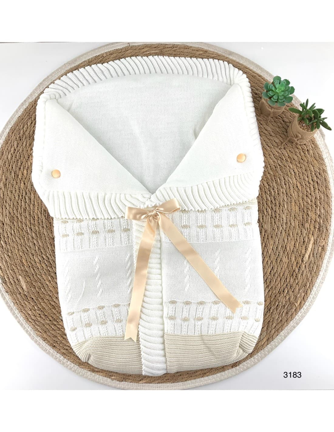 Veste tricotée avec nœud et fermeture éclair invisible LA CASITA DE PEPITO 2987/3187/2787/2587