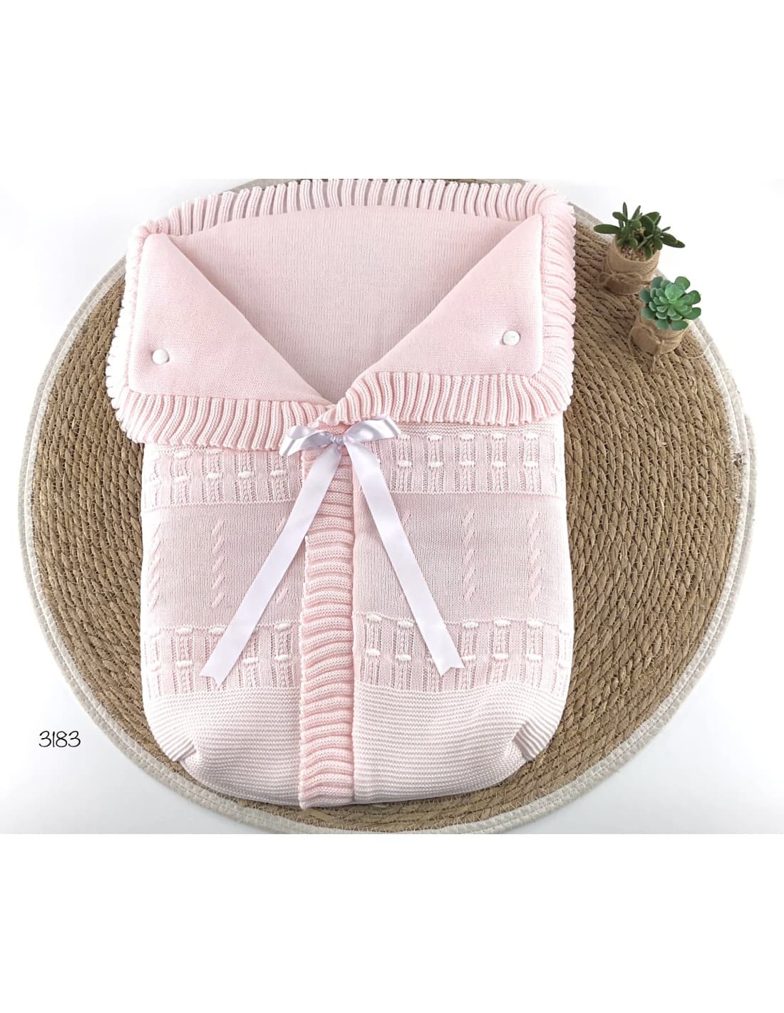 Veste tricotée avec nœud et fermeture éclair invisible LA CASITA DE PEPITO 2987/3187/2787/2587