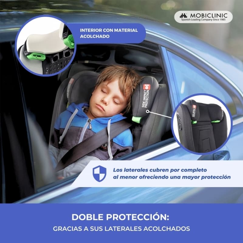 Silla de coche infantil Lionfix Max Mobiclinic IsoFix i-Size Reclinable 3 posiciones Grupo 2/3 15-36 kg 100-150 cm 3,5-12 años