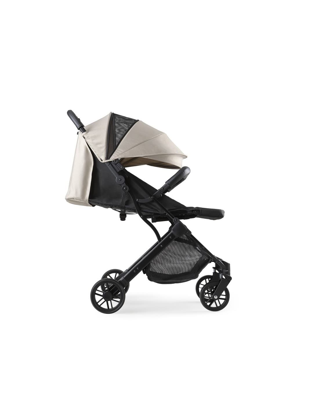 Silla de paseo Minimum Space PLUS beige Ultraligera, compacta y reclinable Interbaby