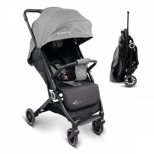 Silla de paseo Trip gris Compacta, ligera y plegable con una mano Mobiclinic