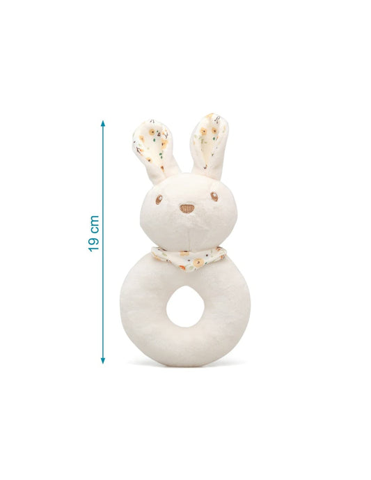 Sonajero Aro Conejito 15 cm KioKids 521105320 Suave, ergonómico y pensado para sus primeras manitas