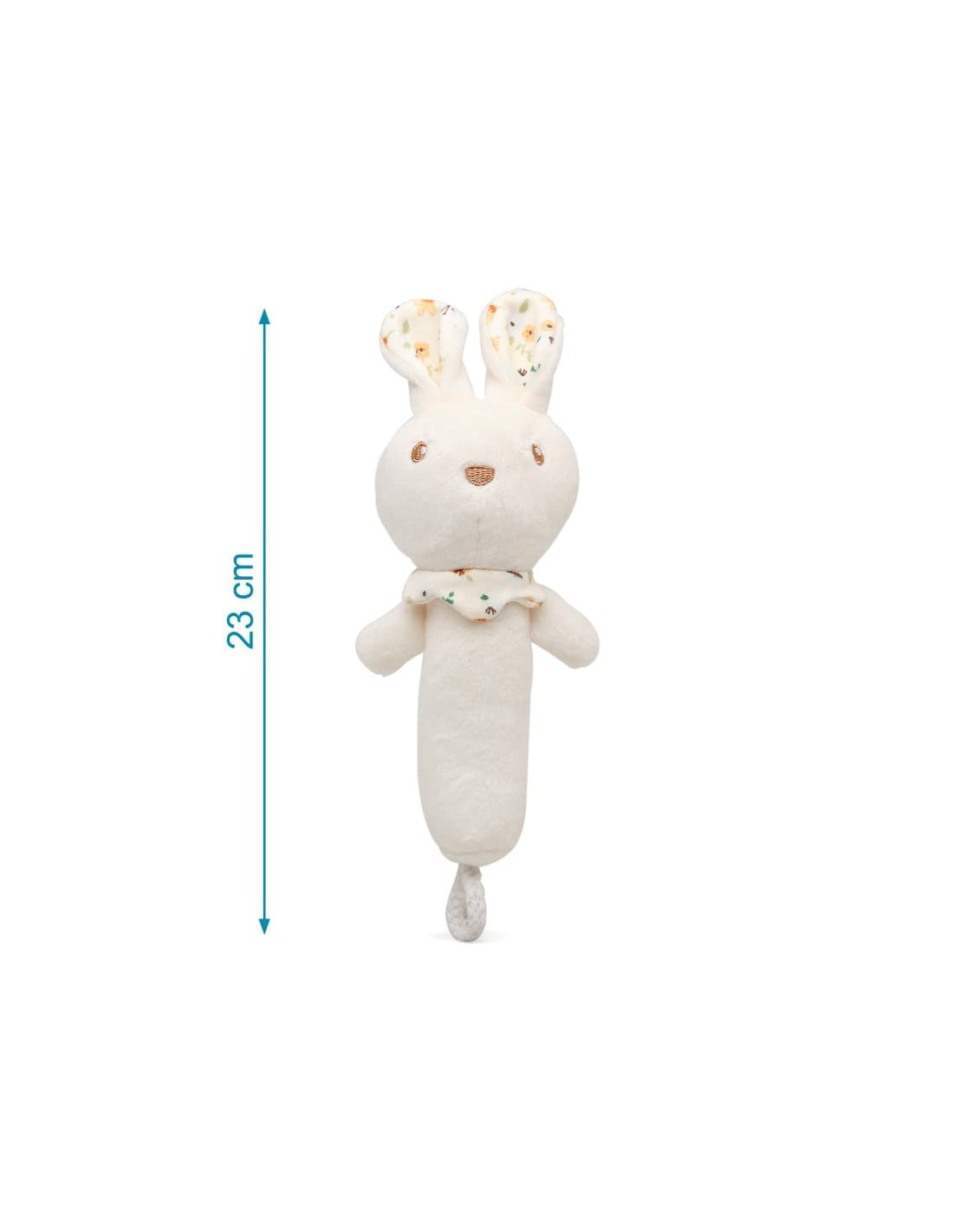 Sonajero Conejito 16 cm KioKids 521105324 Suave, estimulante y perfecto para sus primeras manitas