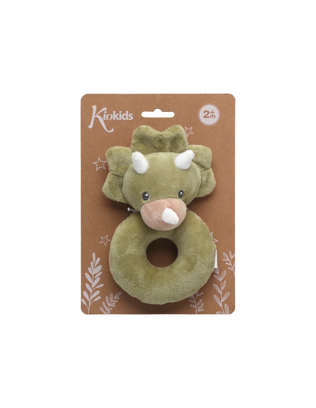 Sonajero Dinosaurio Aro KioKids 521105334 Fácil de agarrar, suave y estimulante desde el primer día