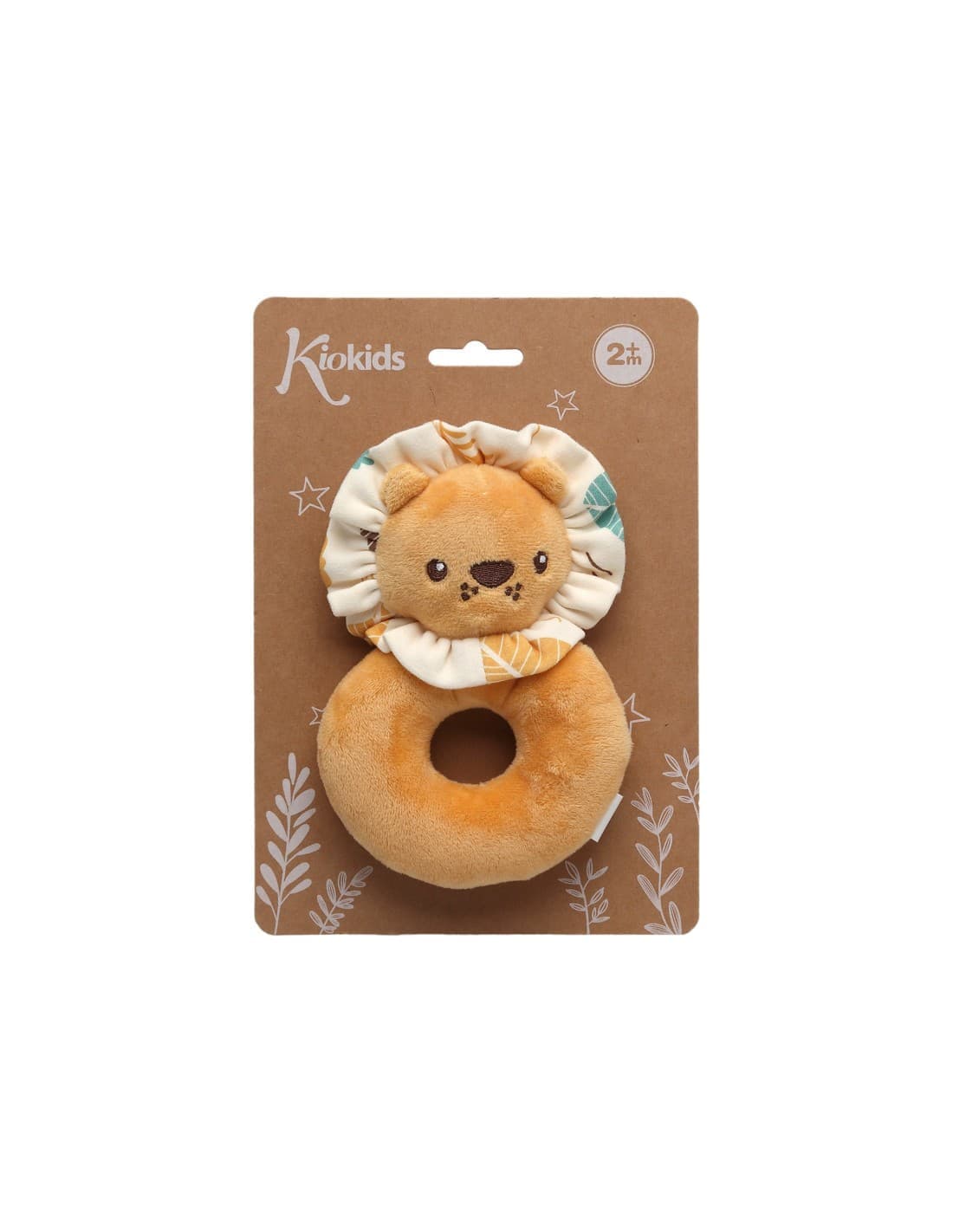 Sonajero León Aro KioKids 521105345 Fácil de agarrar, suave y estimulante desde el primer día