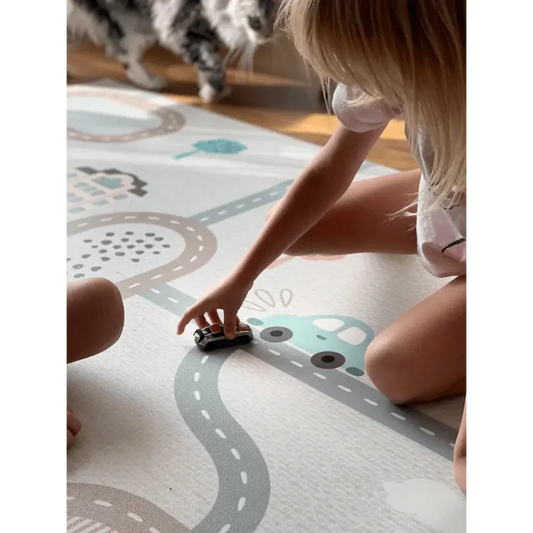 Alfombra Vinilica 120x160 Mod. CITY - SUEÑOS DE CIGUEÑA