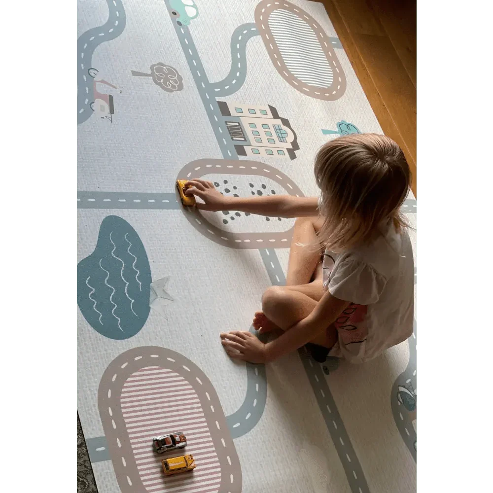 Alfombra Vinilica 120x160 Mod. CITY - SUEÑOS DE CIGUEÑA