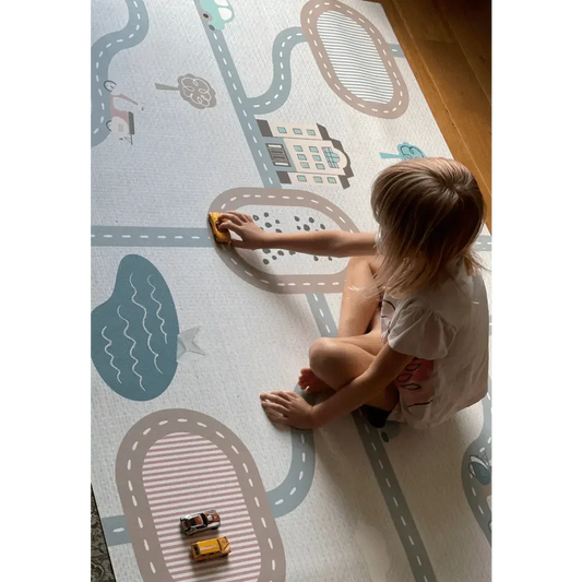 Alfombra Vinilica 120x160 Mod. CITY - SUEÑOS DE CIGUEÑA