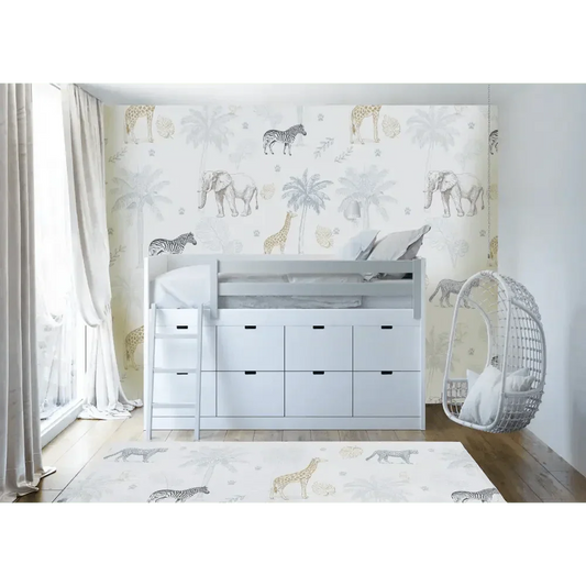 Alfombra Vinilica 120x160 Mod. JUNGLE- SUEÑOS DE CIGUEÑA