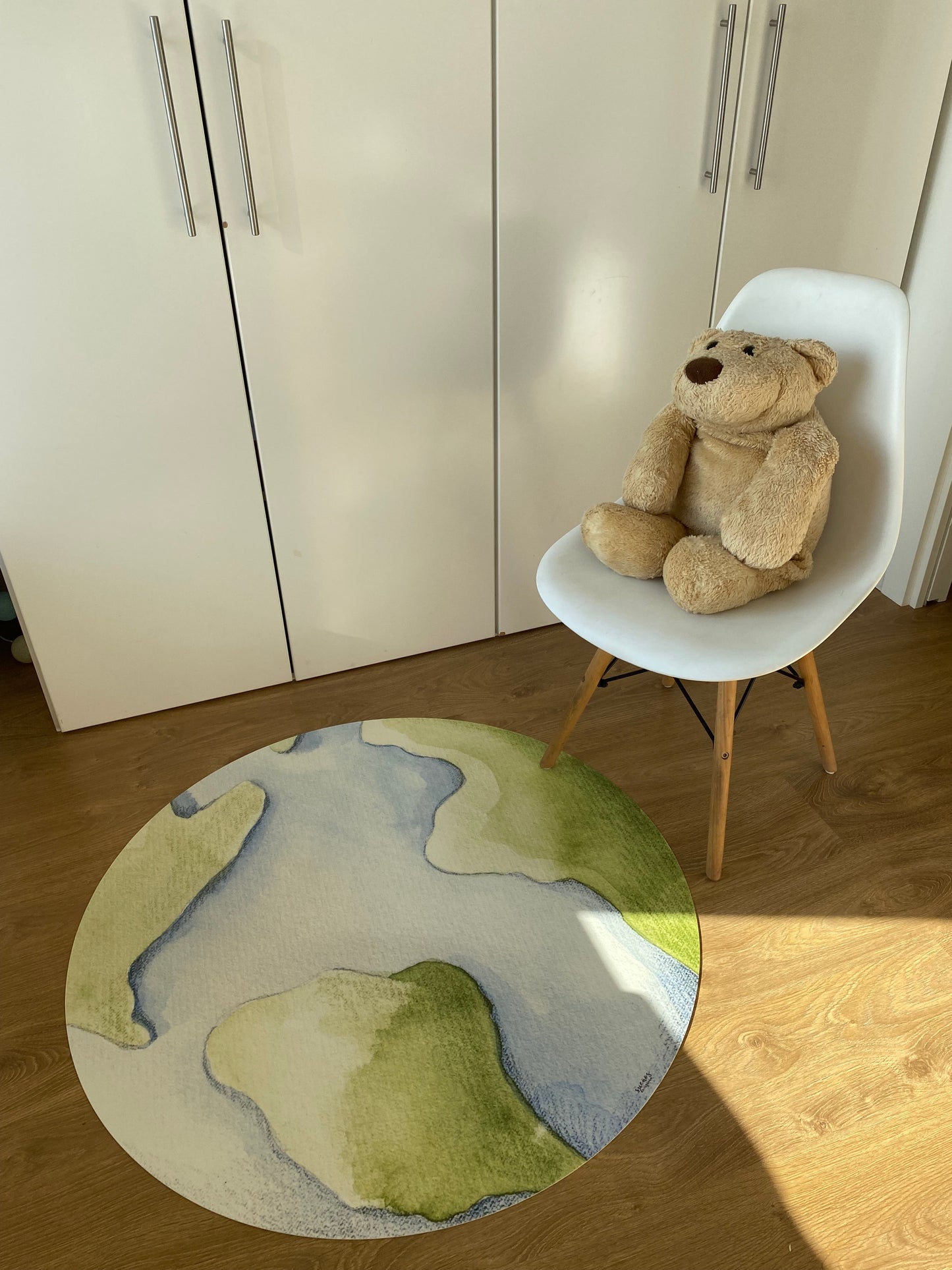 Alfombra Vinilica Planeta 95cm diametro