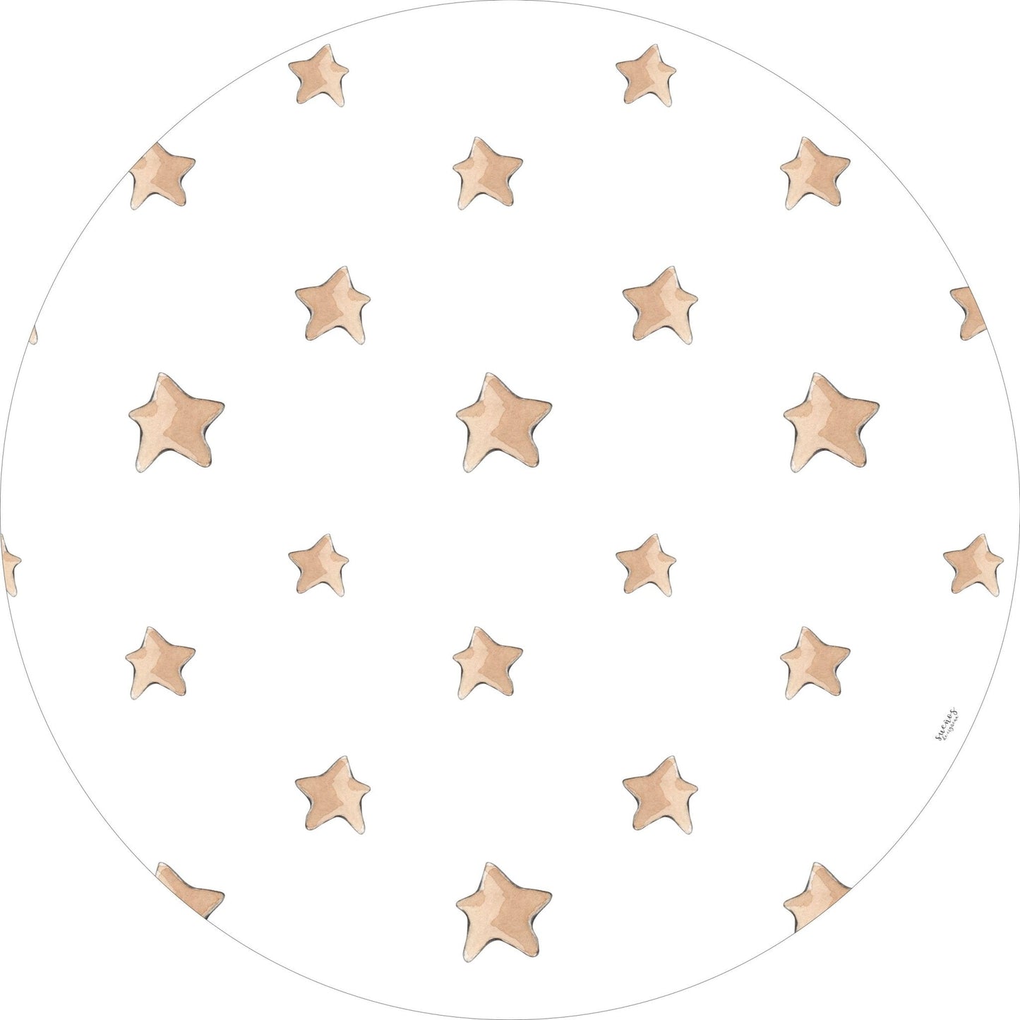 Alfombra Vinilica STARS 95cm diametro
