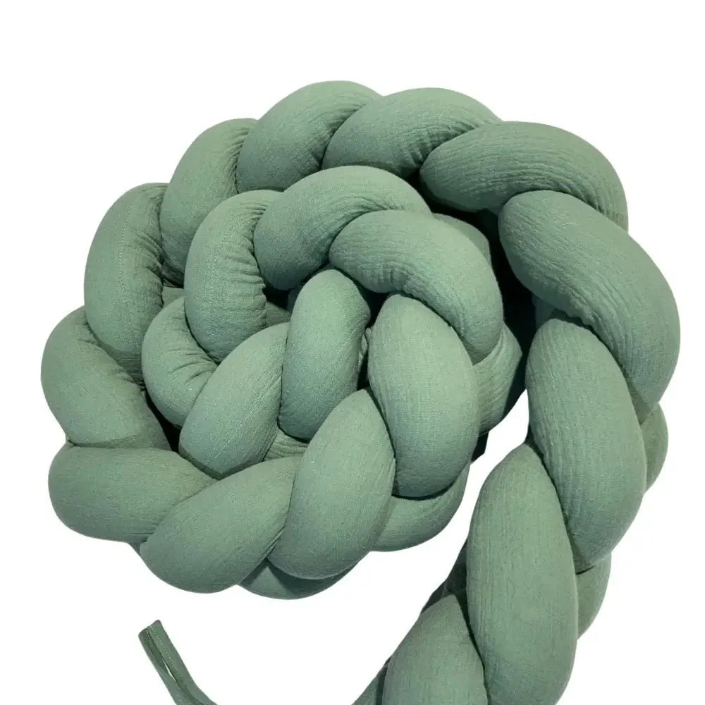 Trenza Protector de Cuna 180cm MUSGO Muselina