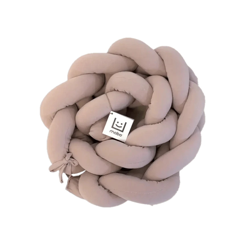 Trenza Protector de Cuna 180cm ROSA